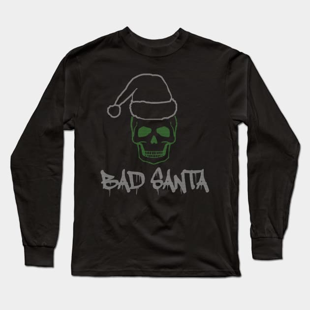 Bad Santa Ugly Long Sleeve T-Shirt by IGSeven